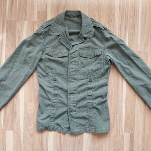 Vintage 80s West German Army Bundeswehr Moleskin Field Jacket Size Small Regular